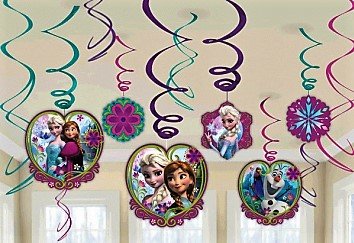 Disney Frozen Foil Swirl Decorations Disney Frozen Foil Swirl Decorations